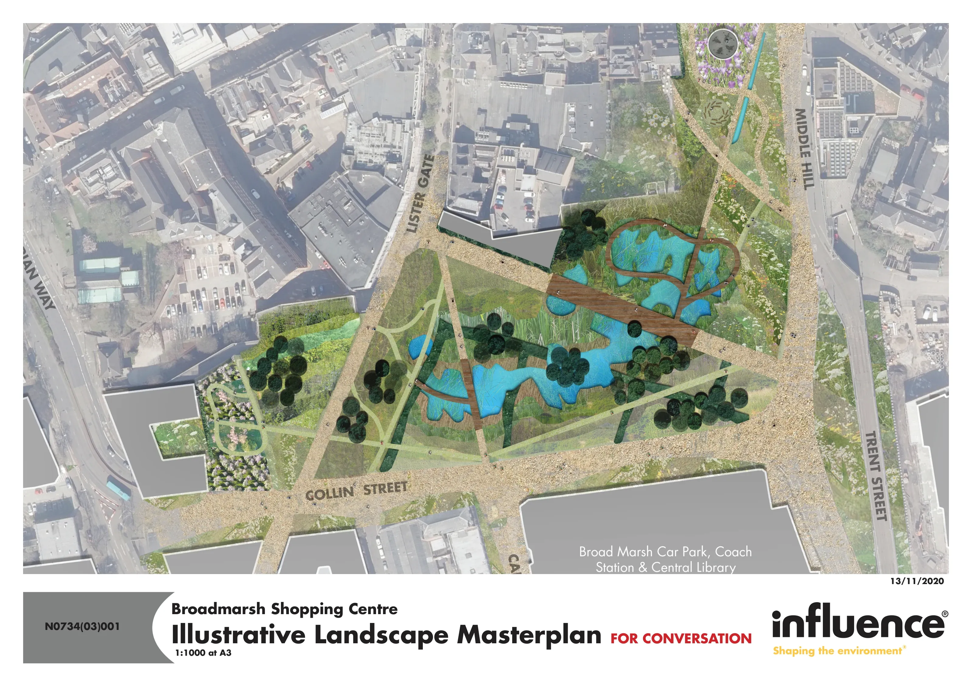 Broadmarsh: The Big Conversation — Draft Masterplan for conversation, page 1
