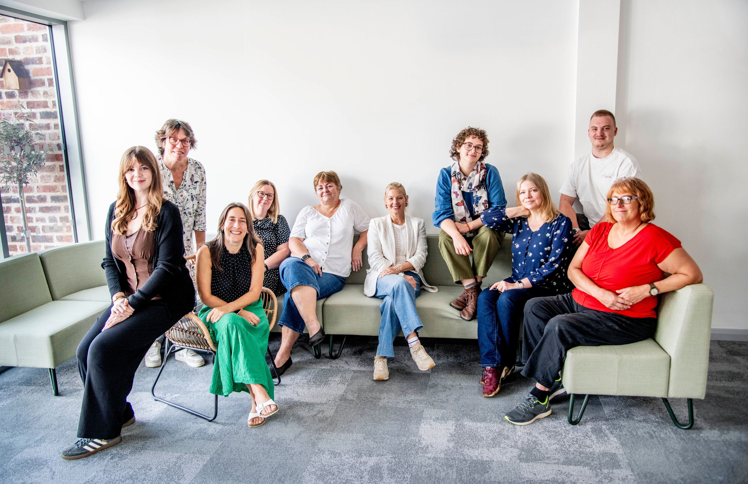 The Influence team together in the Newark studio, September 2026